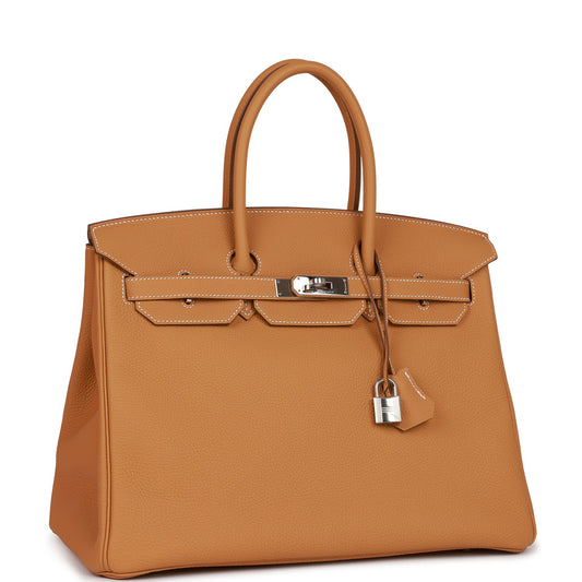 Hermes Birkin Sable Togo Palladium Hardware Handbag Travel Bag