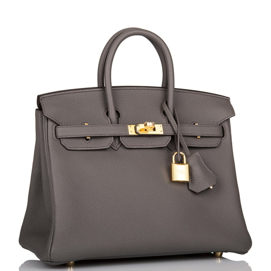 Hermes Birkin Etain Togo Hardware Handbag Gold Travel Bag