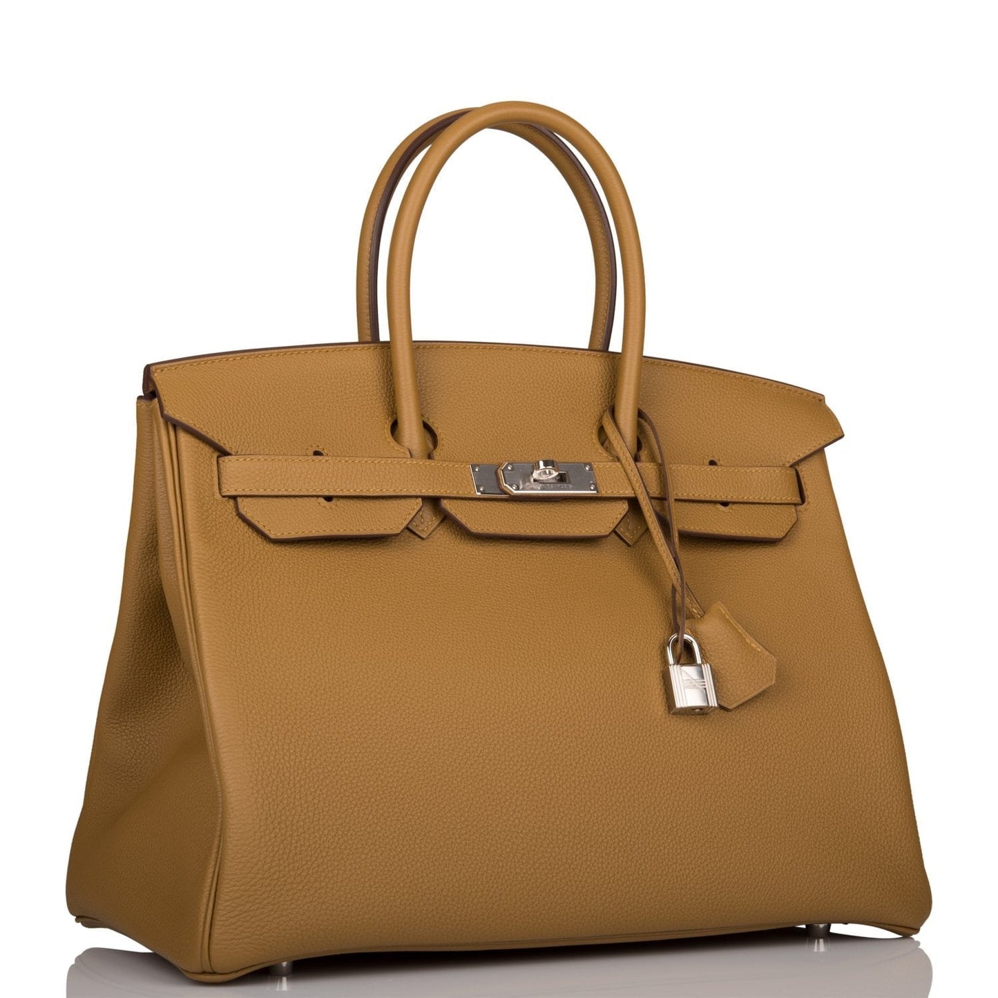 Hermes Birkin Bronze Or Togo Palladium Hardware Handbag Travel Bag