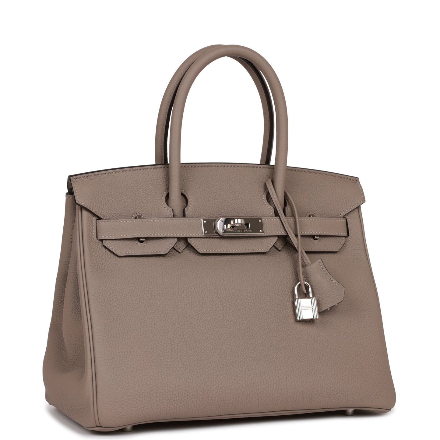 Hermes Birkin Gris Asphalte Togo Palladium Hardware Handbag Travel Bag
