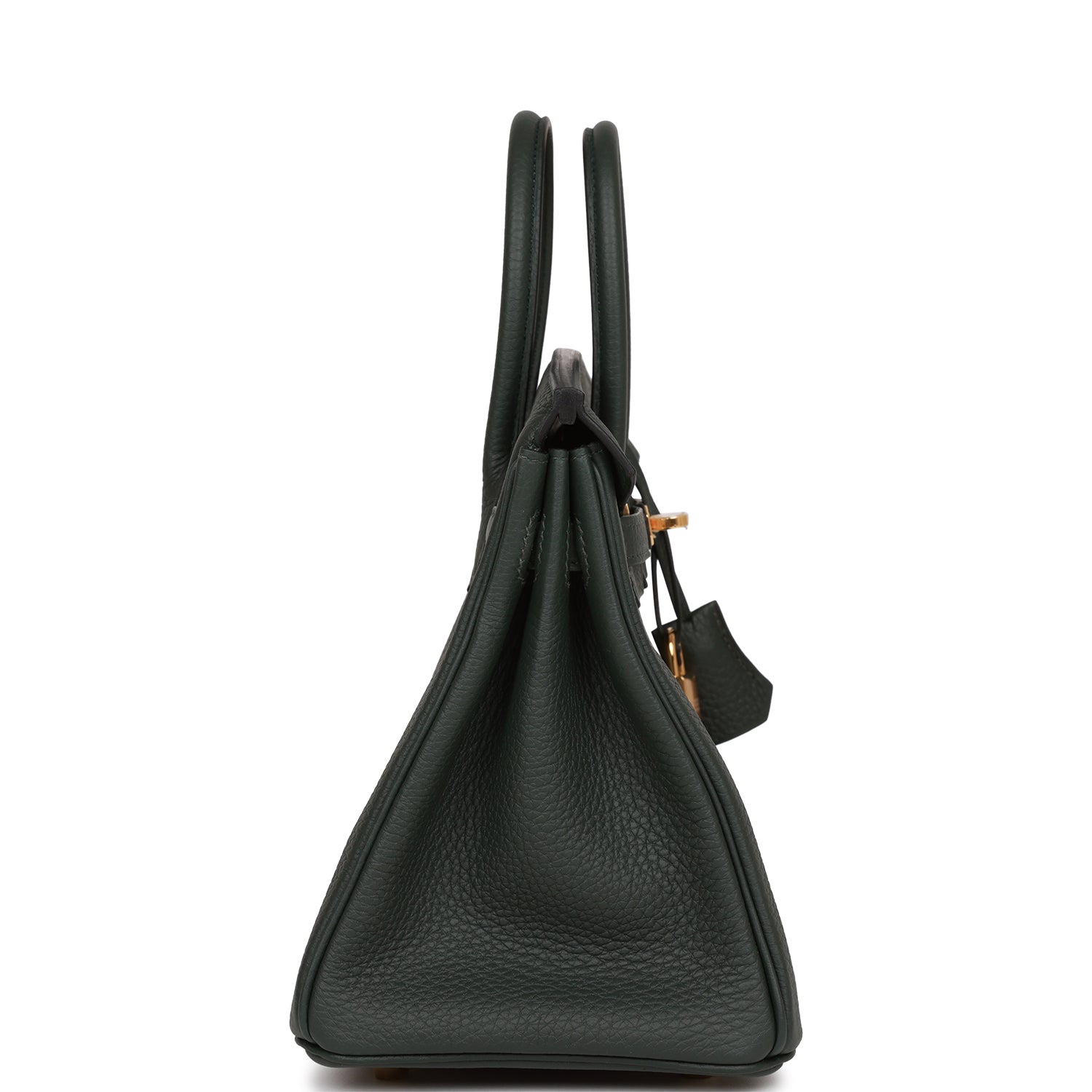 Hermes Birkin Vert Fonce Togo Hardware Handbag Gold Travel Bag