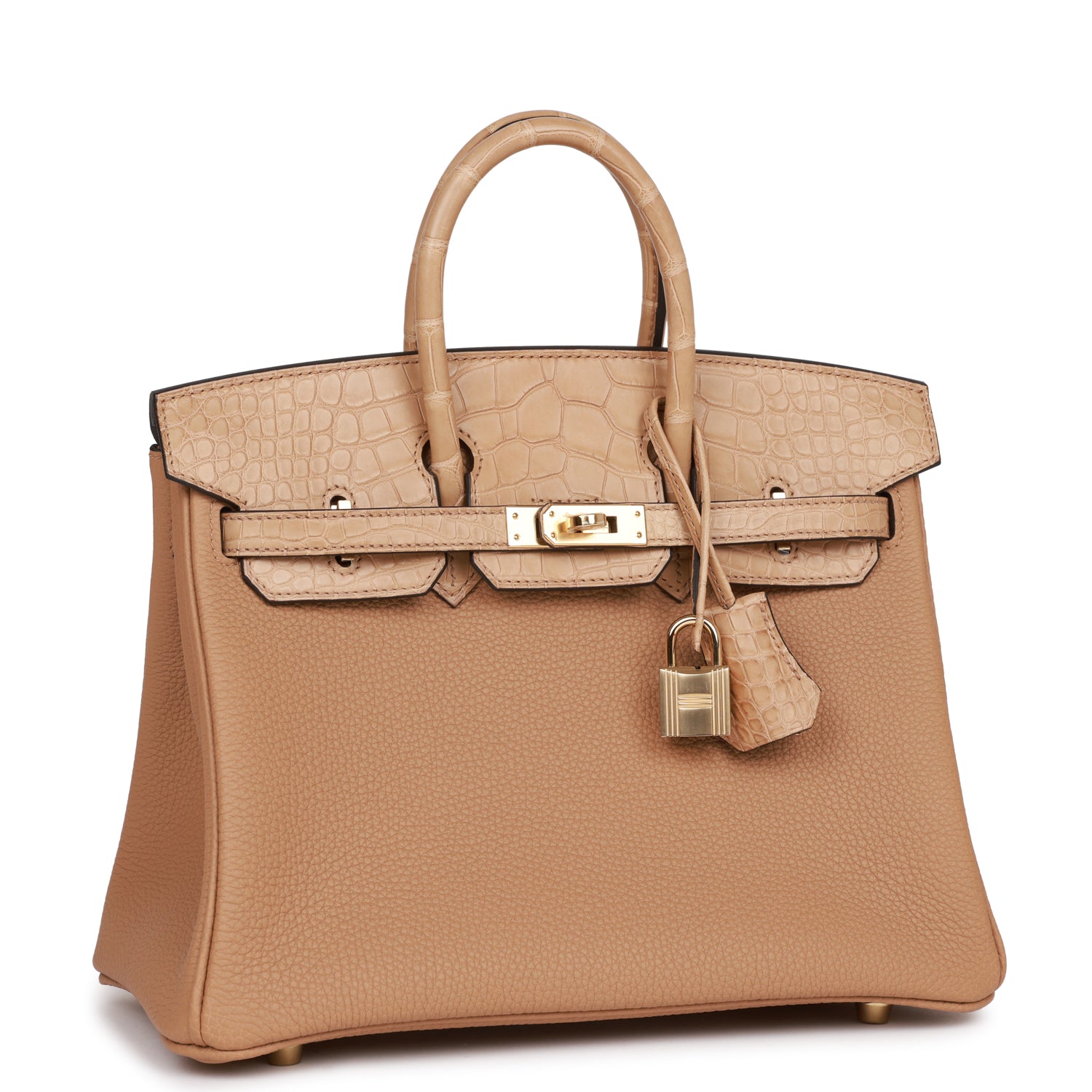 Hermes Birkin Chai Matte Alligator And Togo Touch Travel Bag 4