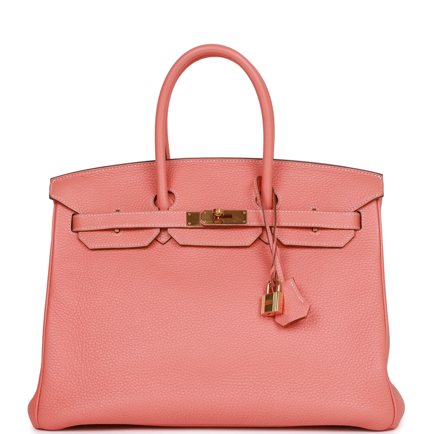 Hermes Birkin Crevette Togo Hardware Handbag Gold Travel Bag