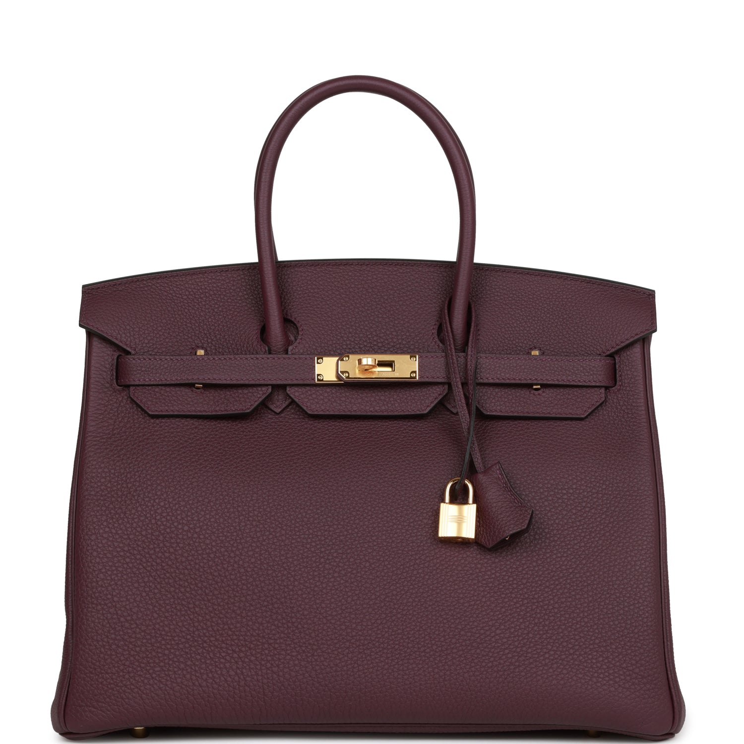 Hermes Birkin Cassis Togo Hardware Handbag Gold Travel Bag
