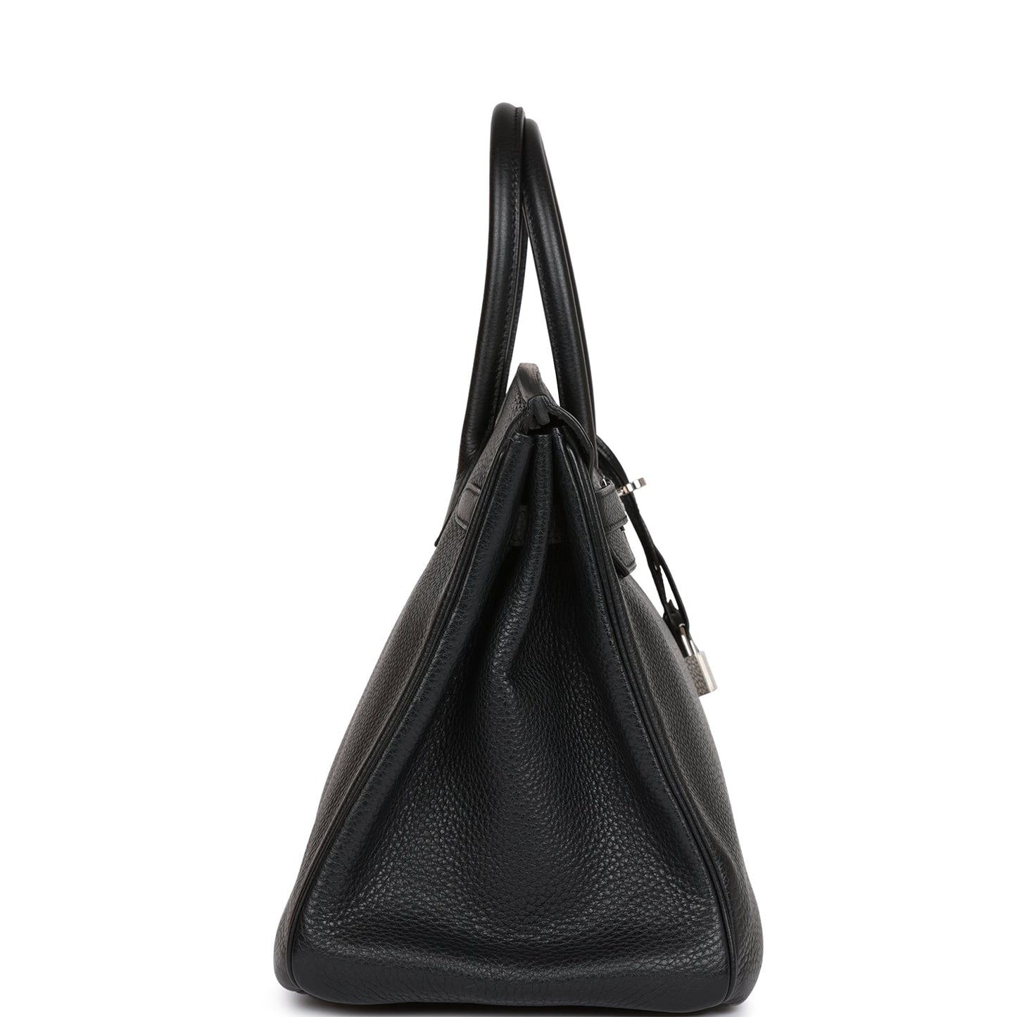 Hermes Birkin Clemence Palladium Hardware Handbag Black Travel Bag