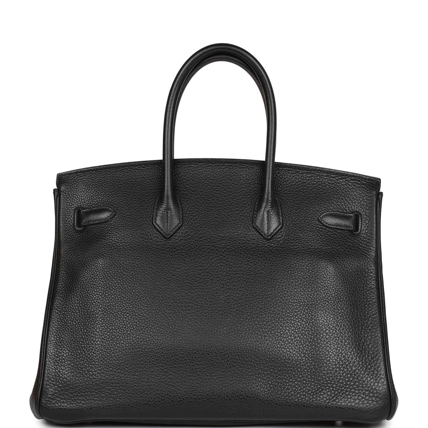 Hermes Birkin Clemence Palladium Hardware Handbag Black Travel Bag