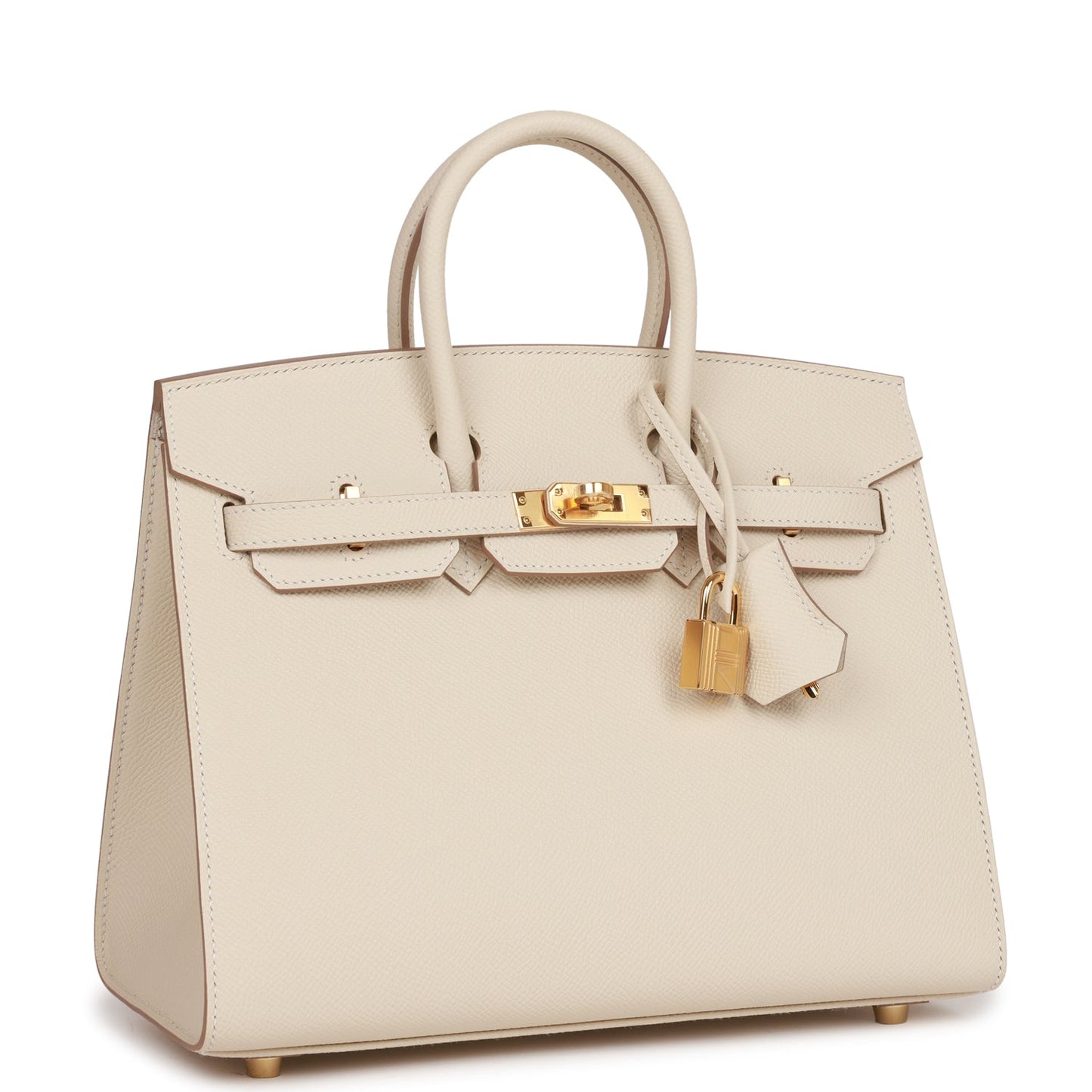 Hermes Birkin Sellier Craie Epsom Hardware Handbag Gold Travel Bag Gold Hardware 2