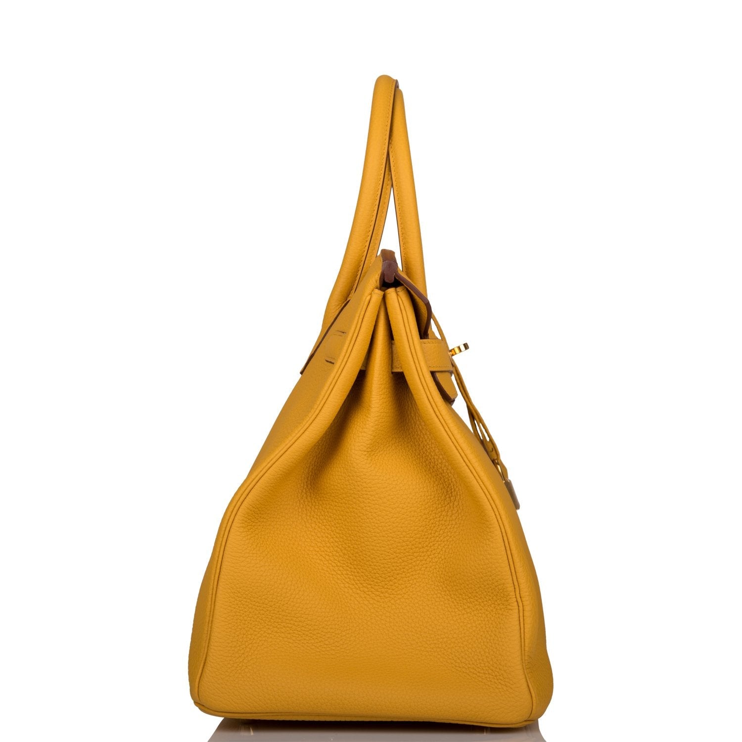 Hermes Birkin Jaune Ambre Togo Hardware Handbag Gold Travel Bag