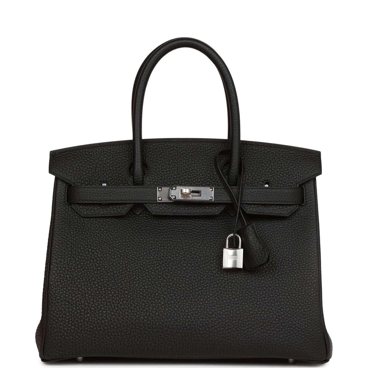 Hermes Birkin Togo Palladium Hardware Handbag Black Travel Bag Hardware 16