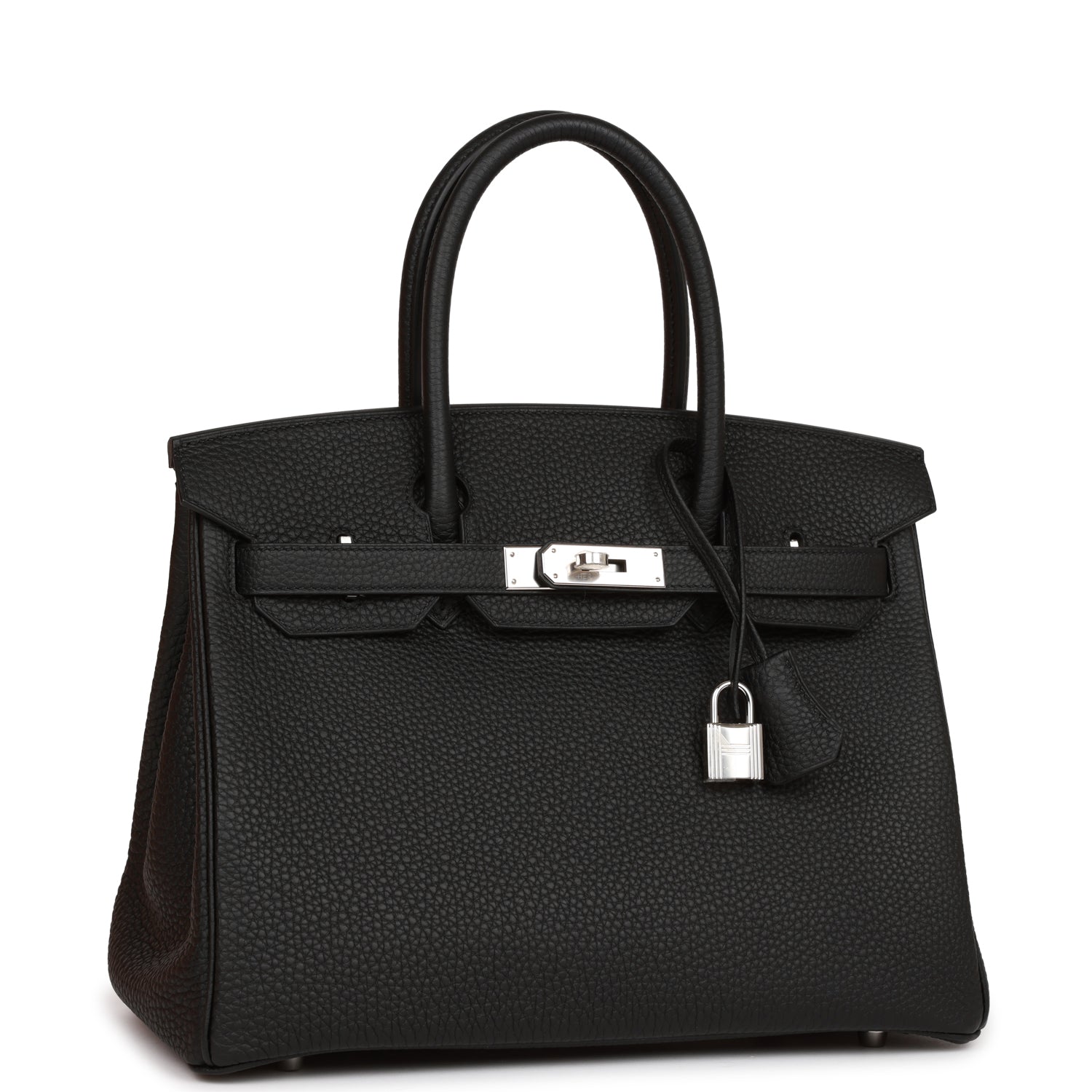 Hermes Birkin Togo Palladium Hardware Handbag Black Travel Bag Hardware 16