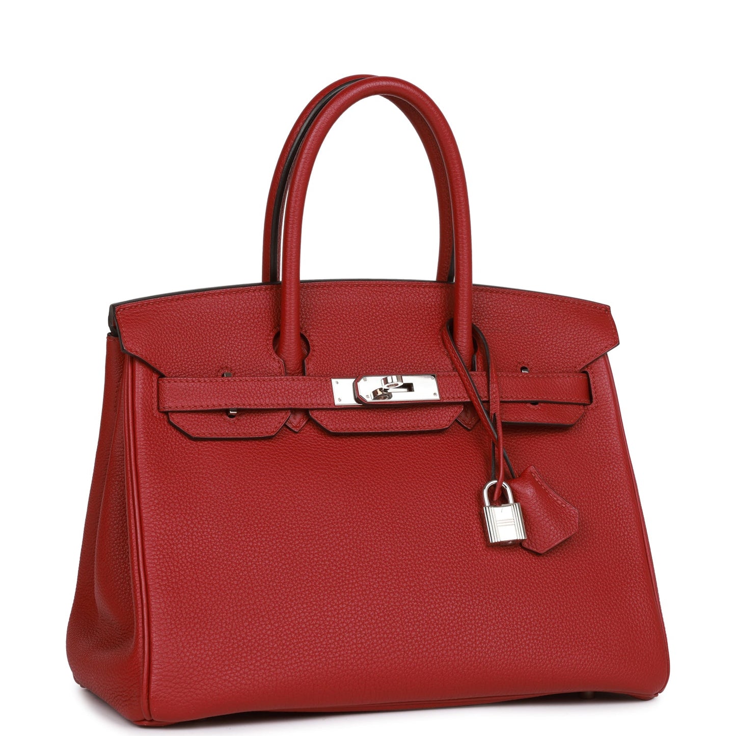 Hermes Birkin Rouge Imperial Togo Palladium Hardware Handbag Travel Bag