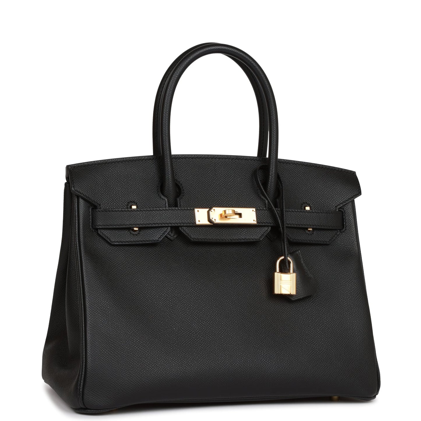 Hermes Birkin Epsom Hardware Handbag Black Gold Travel Bag Hardware 2