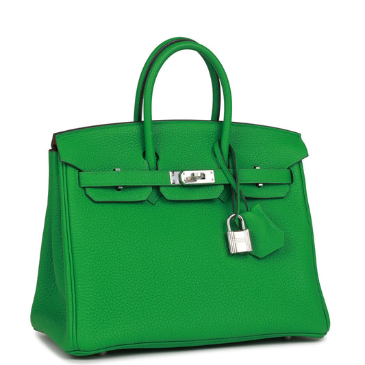 Hermes Birkin Bambou Verso Togo Palladium Hardware Handbag Travel Bag