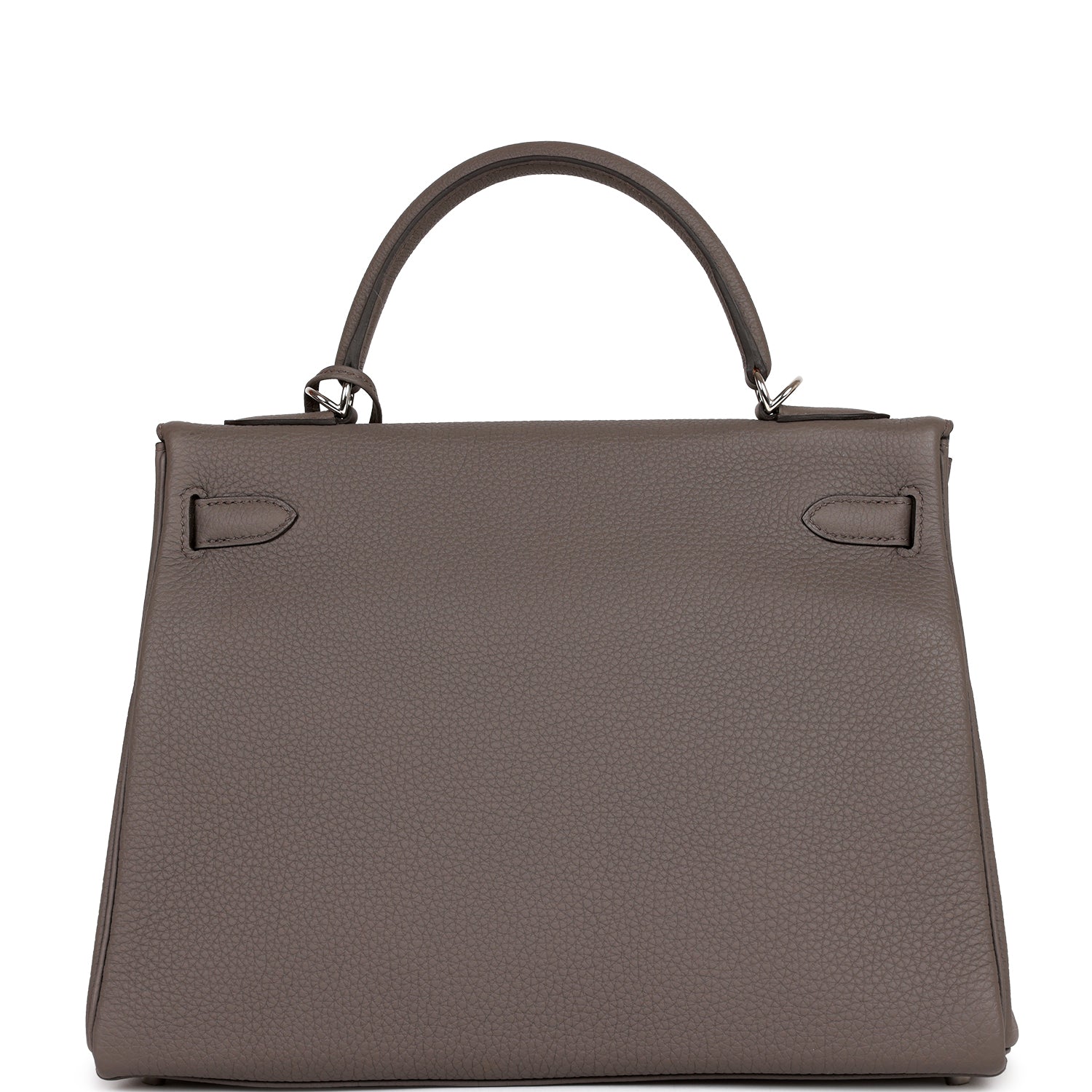 Hermes Kelly Retourne Etain Togo Palladium Hardware Handbag Travel Bag