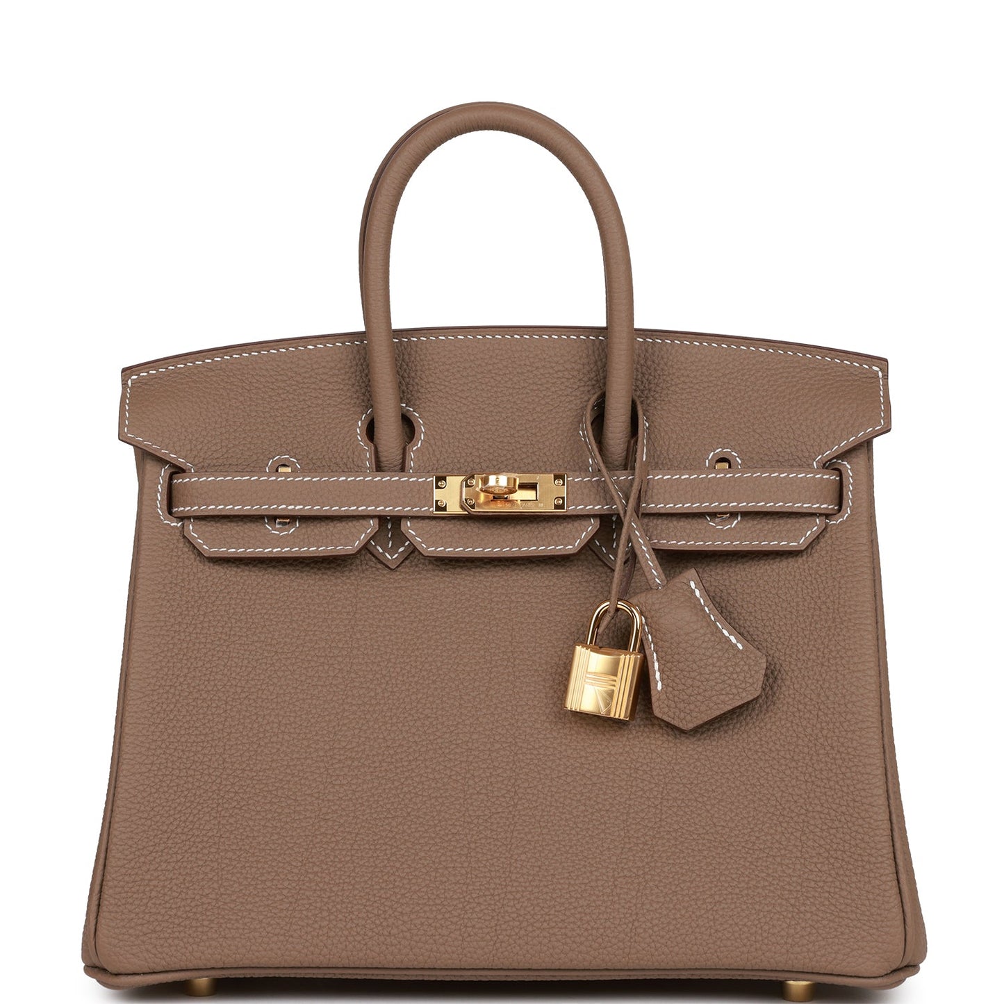 Hermes Birkin Etoupe Togo Hardware Handbag Gold Travel Bag 11