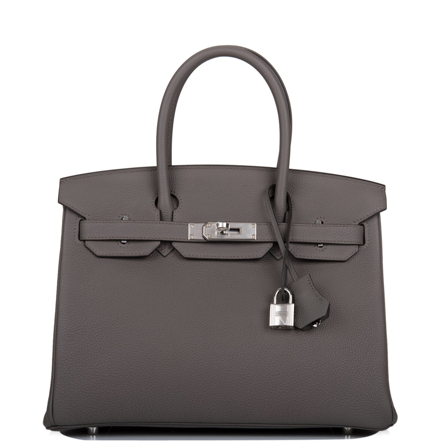 Hermes Birkin Etain Togo Palladium Hardware Handbag Travel Bag