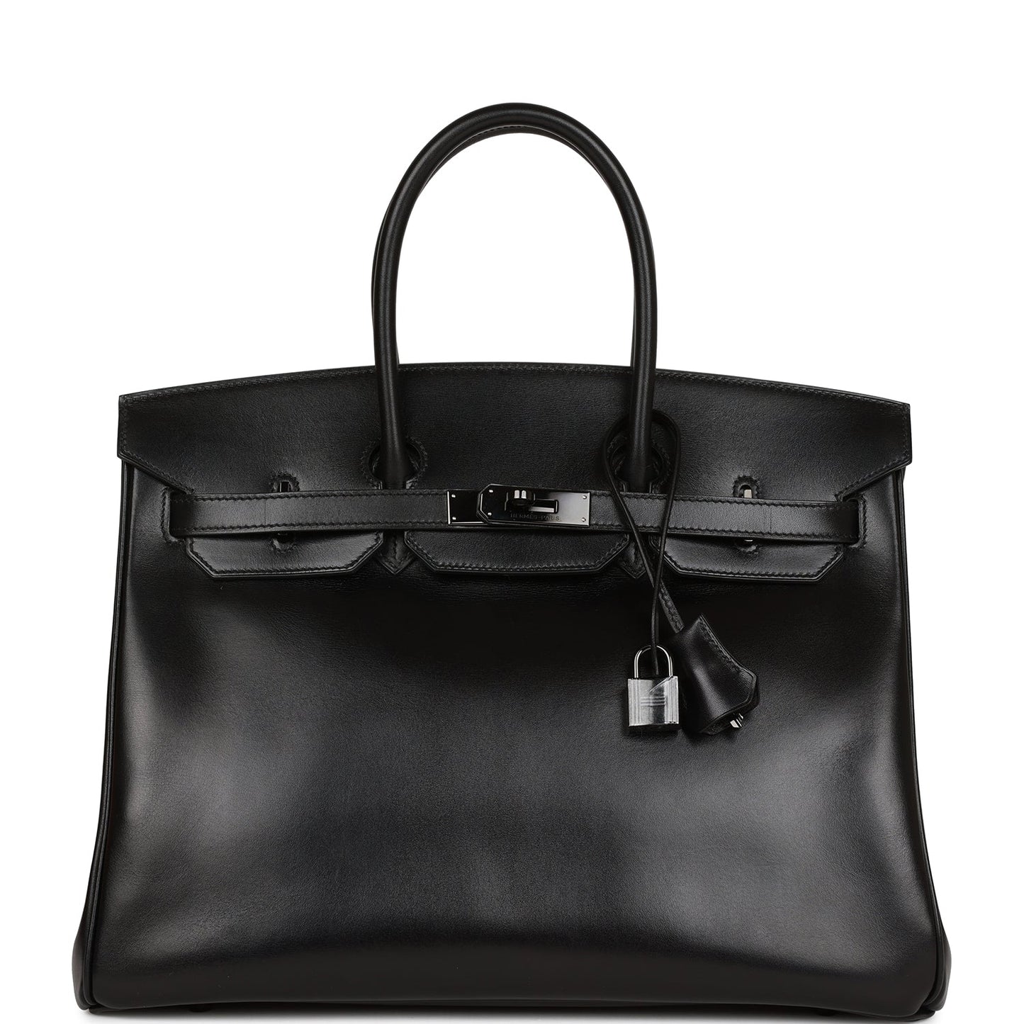 Hermes Birkin So Box Hardware Handbag Black Travel Bag Black Hardware