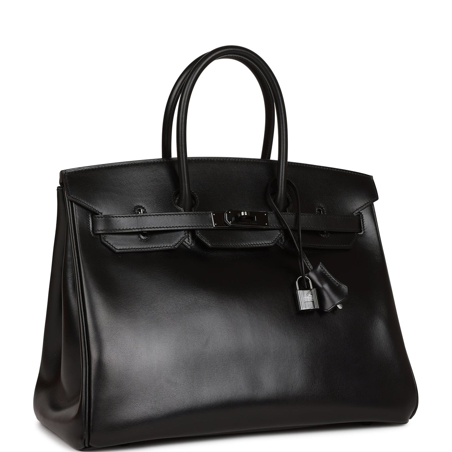 Hermes Birkin So Box Hardware Handbag Black Travel Bag