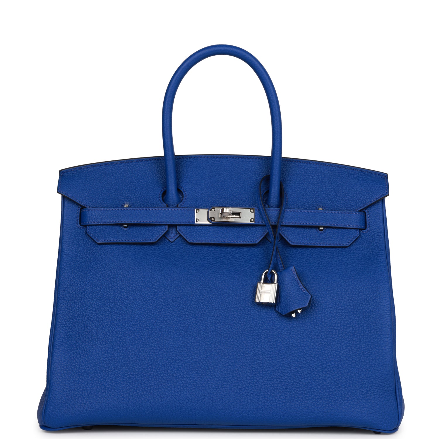 Hermes Birkin Bleu Royal Togo Palladium Hardware Handbag Travel Bag