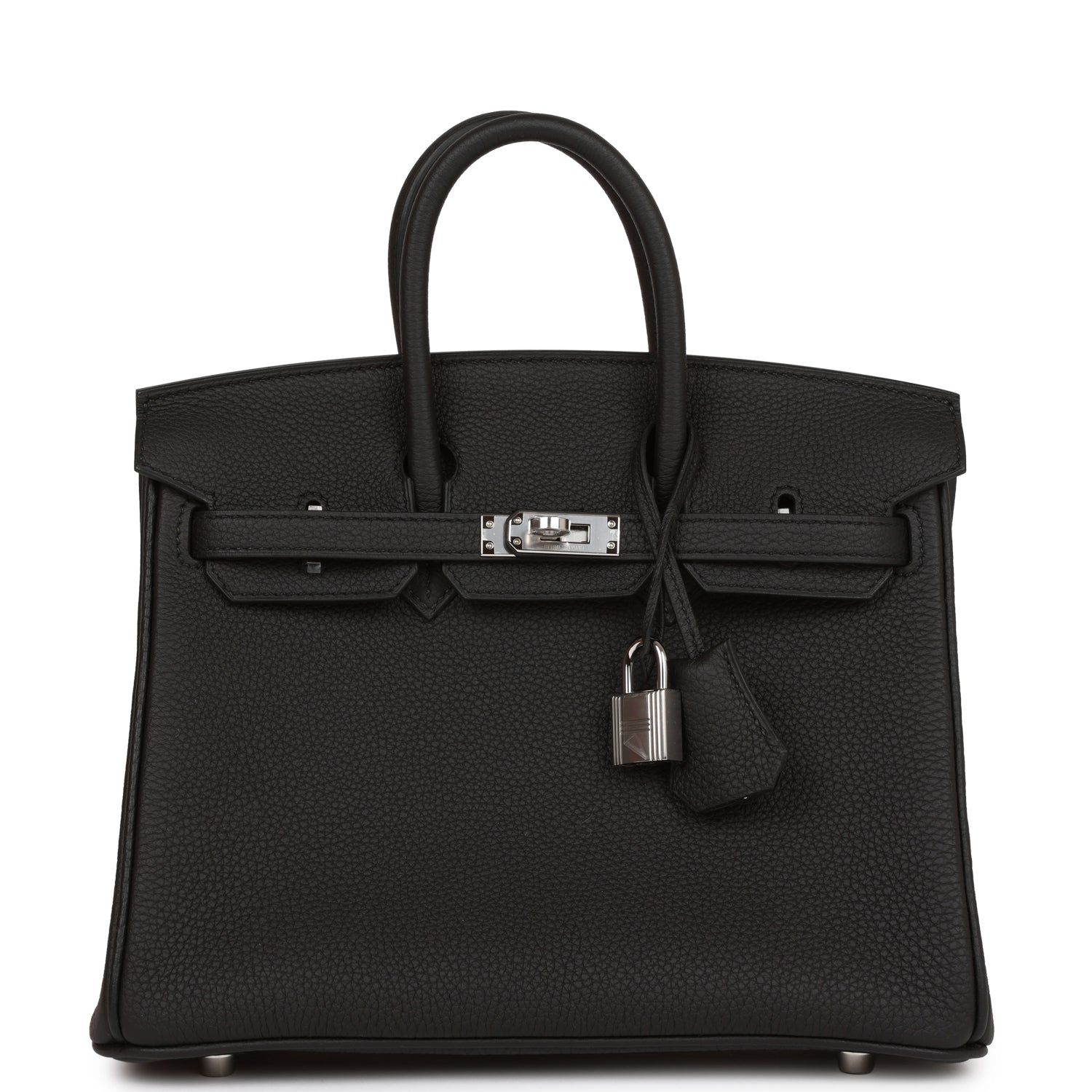 Hermes Birkin Togo Palladium Hardware Handbag Black Travel Bag 36