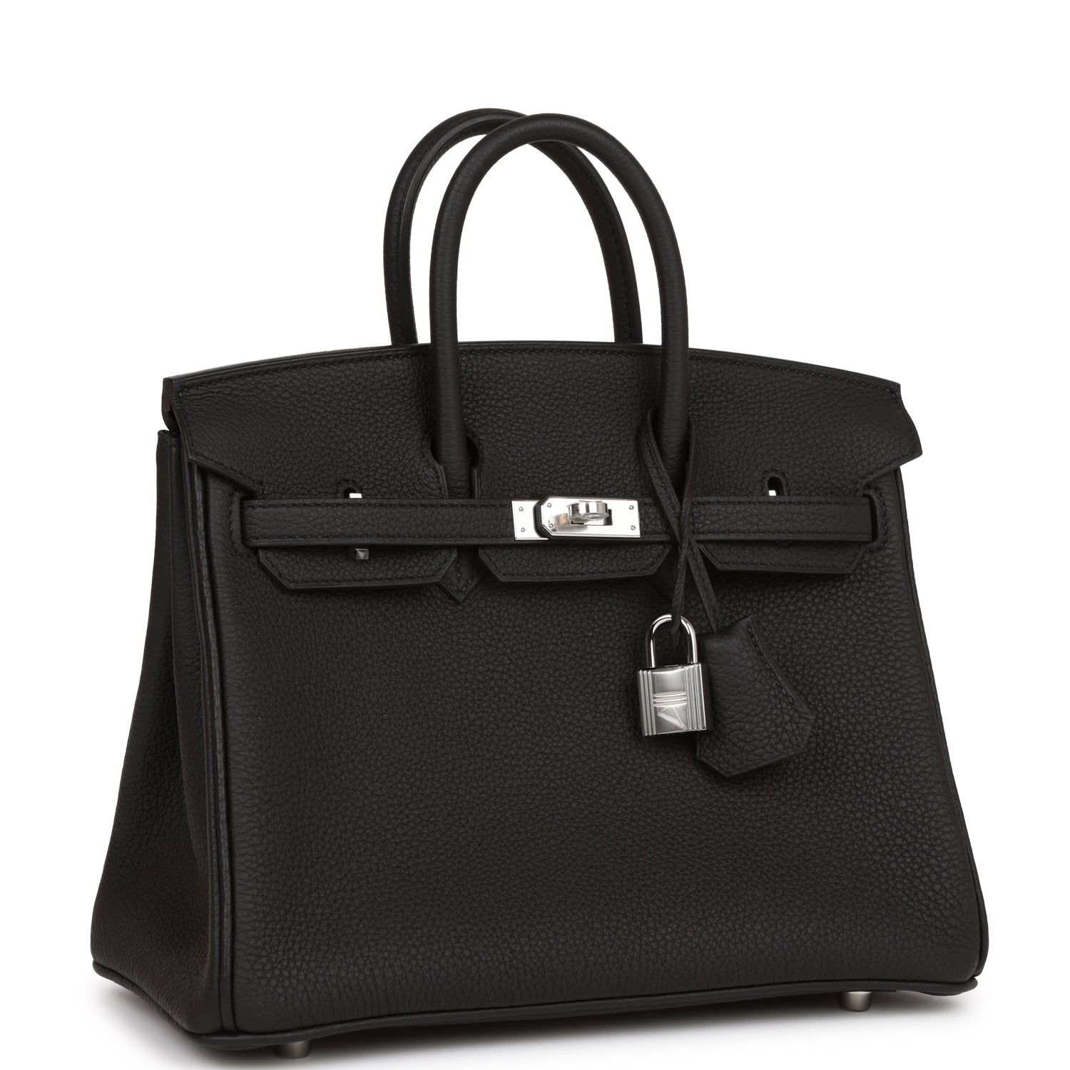 Hermes Birkin Togo Palladium Hardware Handbag Black Travel Bag 36