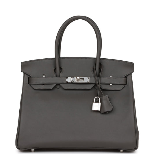 Hermes Birkin Graphite Jonathan Palladium Hardware Handbag Travel Bag