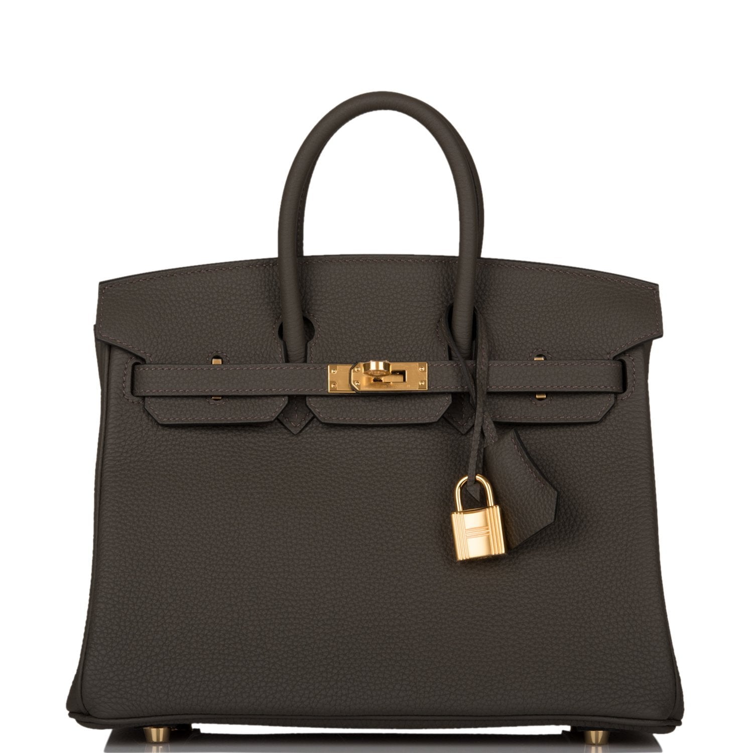 Hermes Birkin Vert De Gris Togo Hardware Handbag Gold Travel Bag Gold Hardware