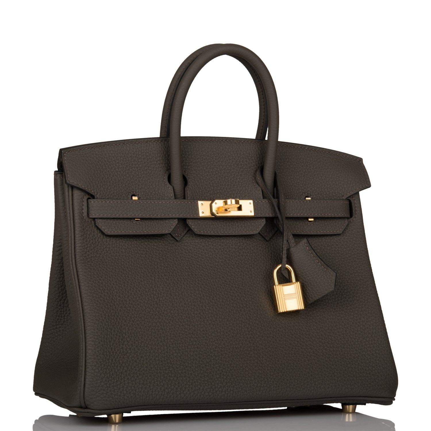 Hermes Birkin Vert De Gris Togo Hardware Handbag Gold Travel Bag
