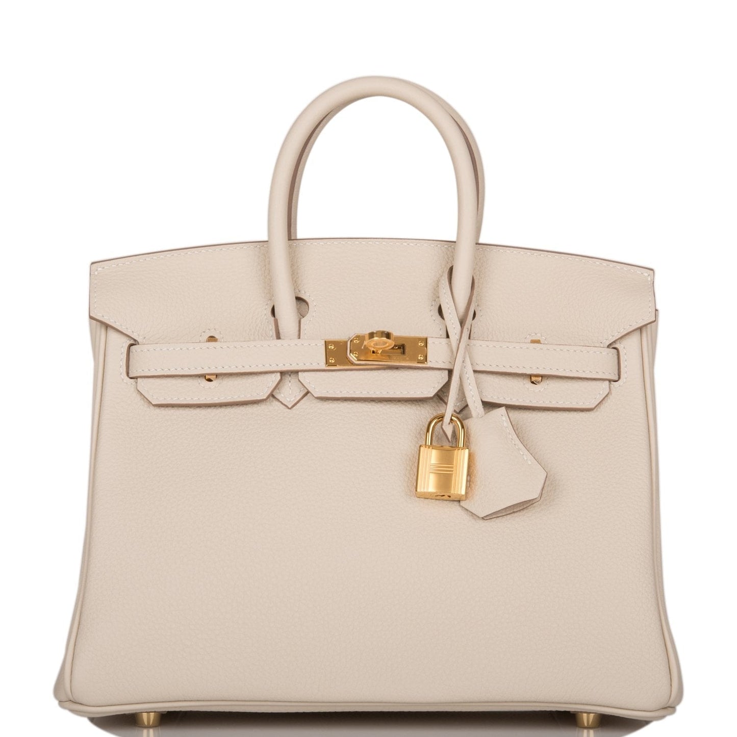 Hermes Birkin Craie Togo Hardware Handbag Gold Travel Bag 9