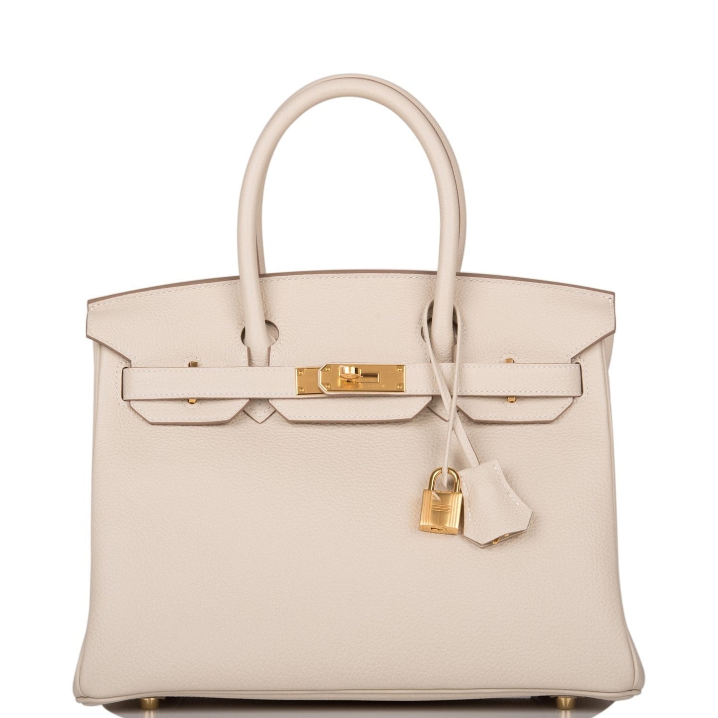 Hermes Birkin Craie Togo Hardware Handbag Gold Travel Bag 6