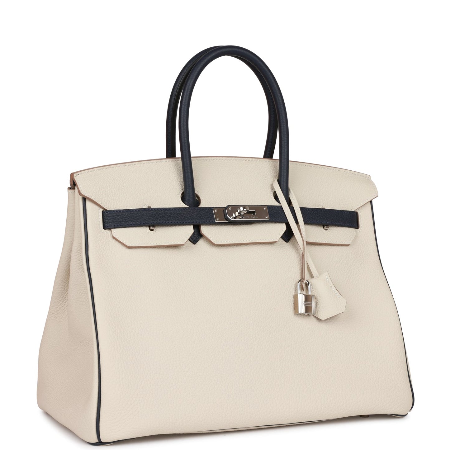 Hermes Special Order Hss Birkin Craie And Bleu Travel Bag