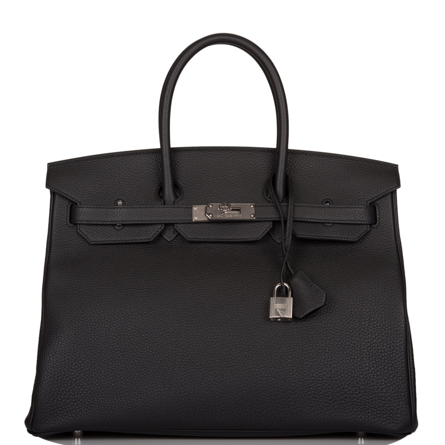 Hermes Birkin Togo Palladium Hardware Handbag Black Travel Bag Hardware 1