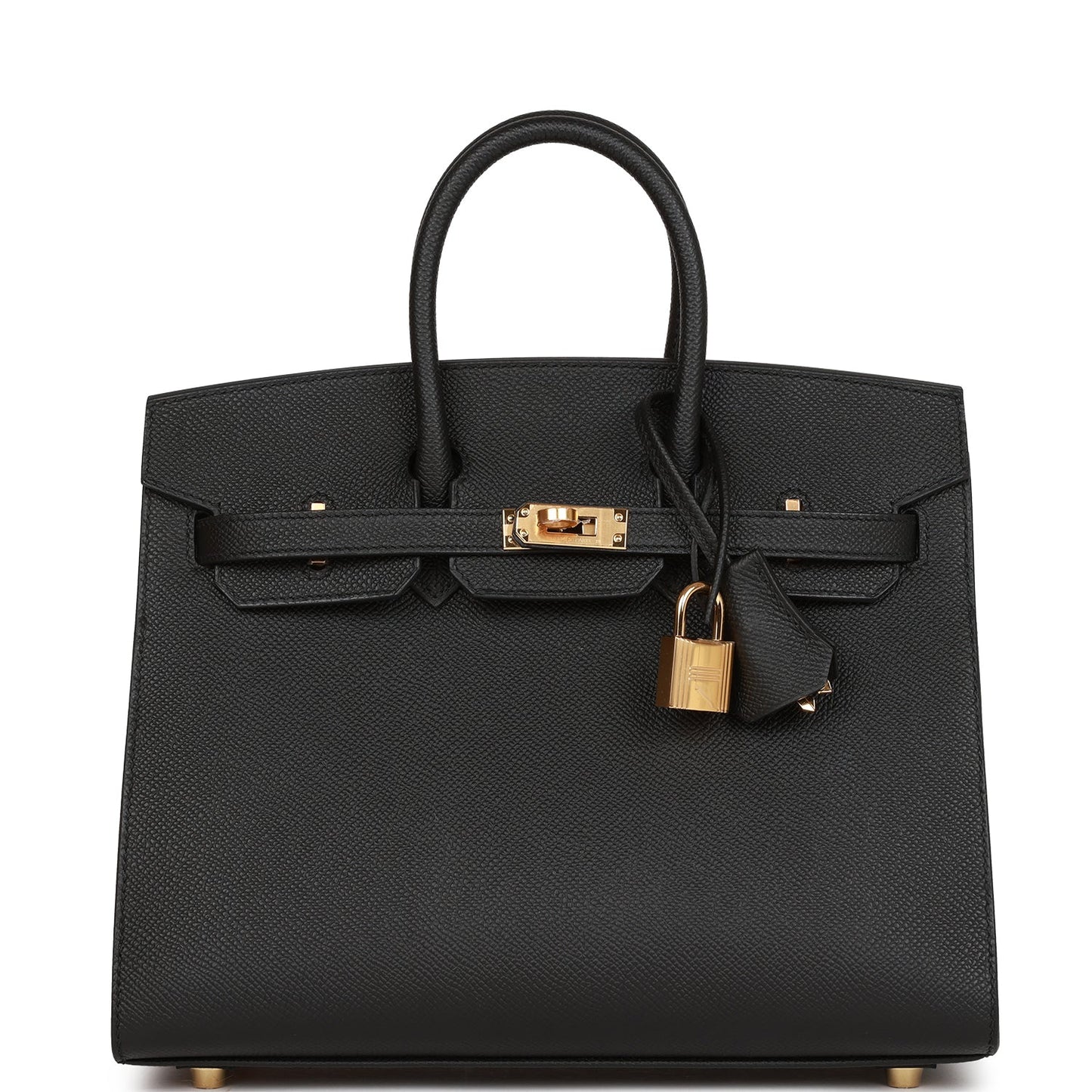Hermes Birkin Sellier Epsom Hardware Handbag Black Gold Travel Bag Hardware 1