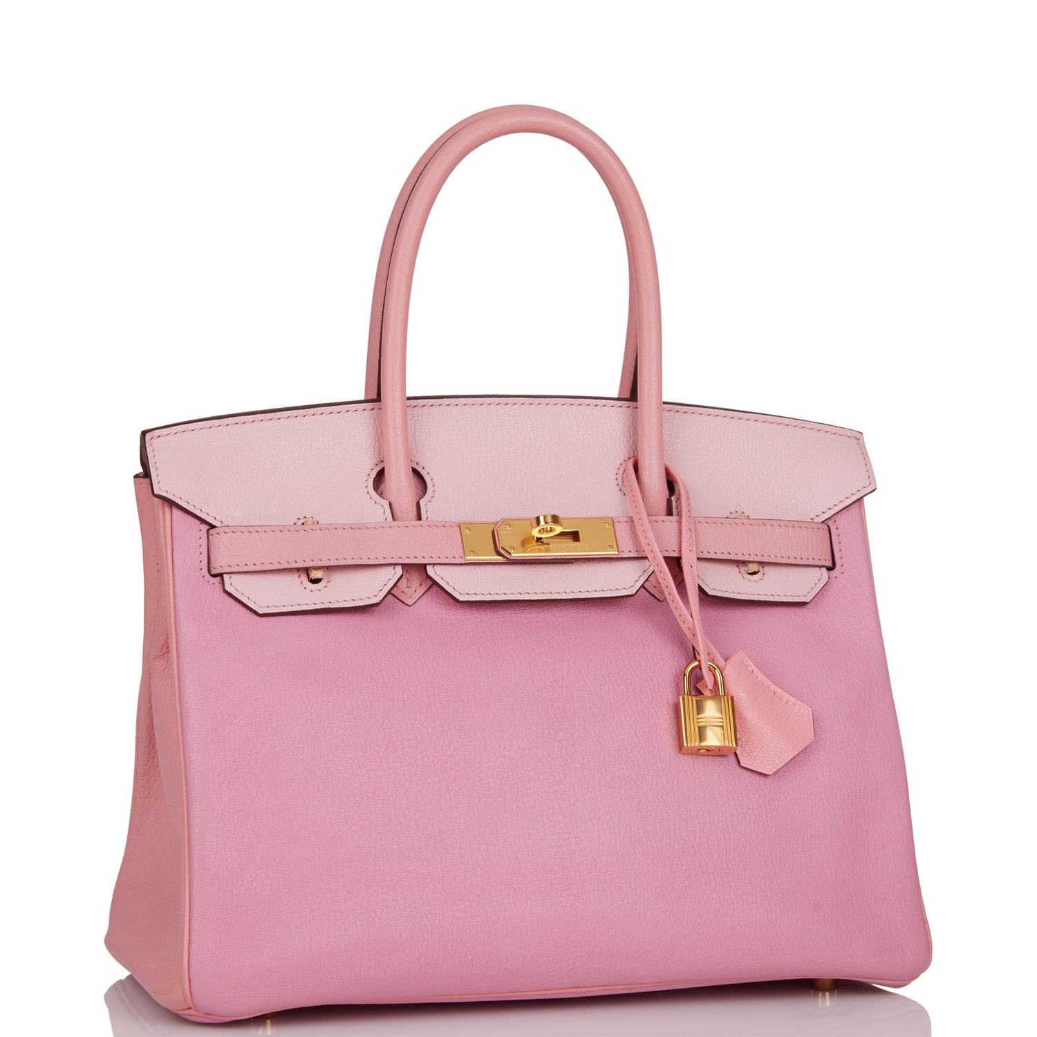 Hermes Special Order Hss Birkin Bubblegum Rose Confetti Gold Travel Bag
