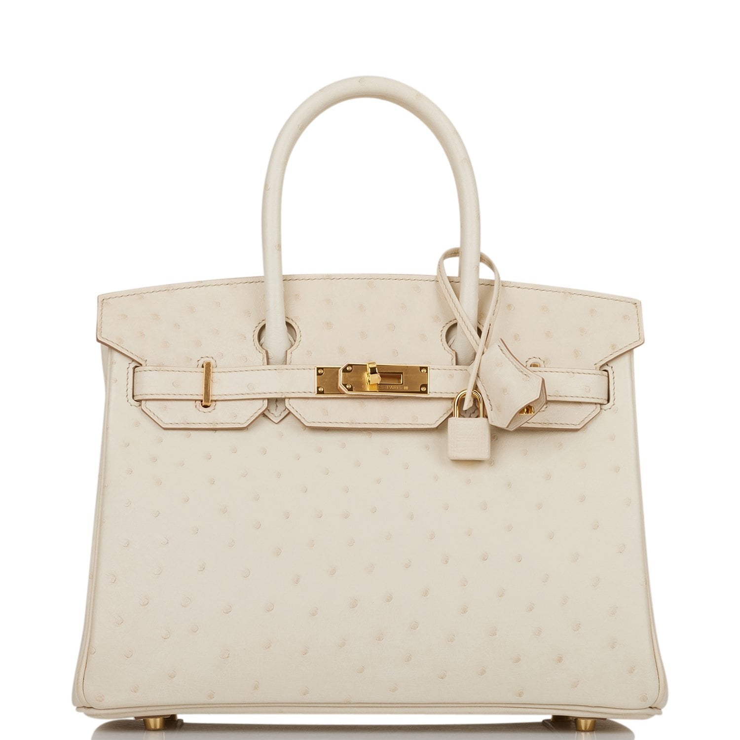 Hermes Birkin Beton Ostrich Hardware Handbag Gold Travel Bag Hardware 1