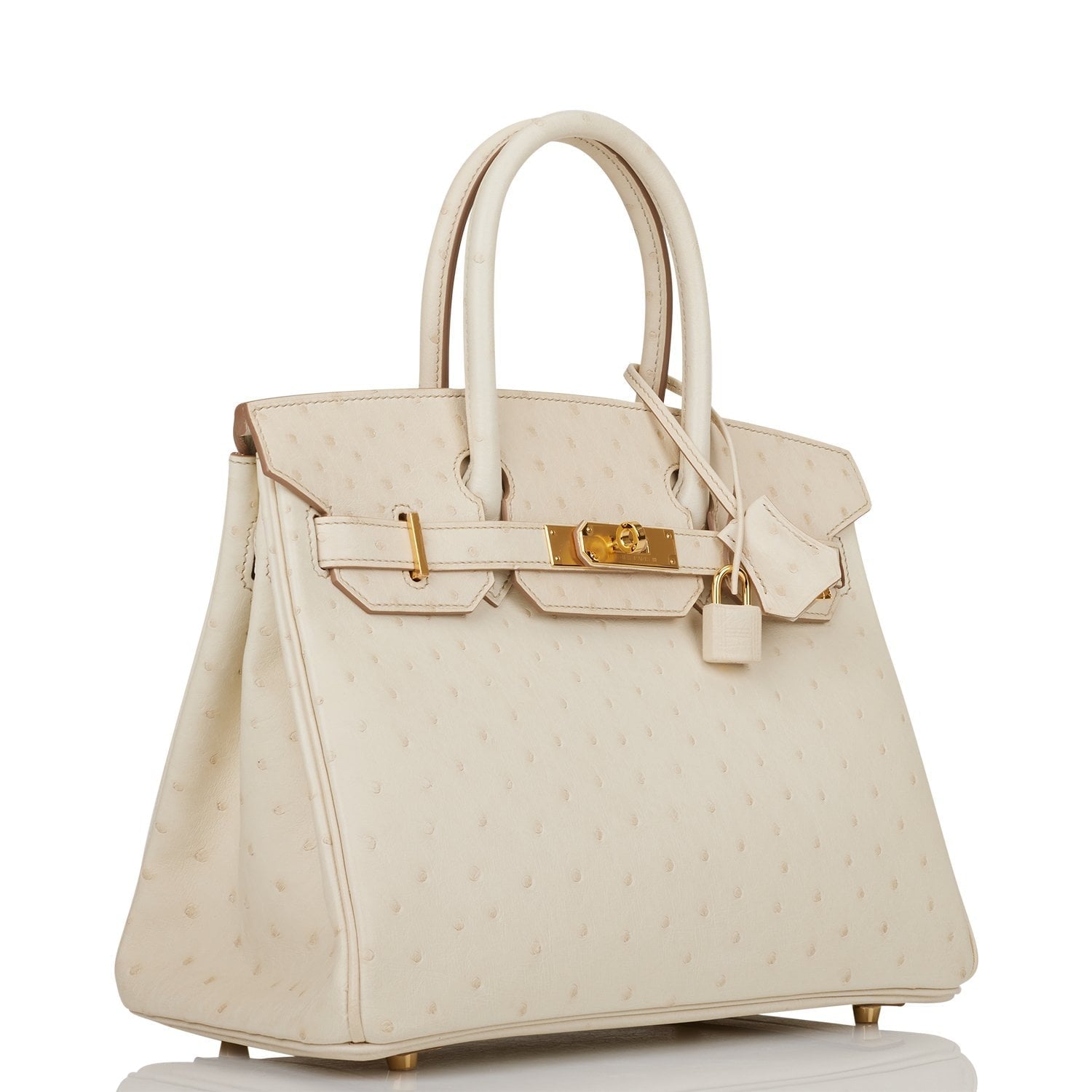 Hermes Birkin Beton Ostrich Hardware Handbag Gold Travel Bag Hardware 1