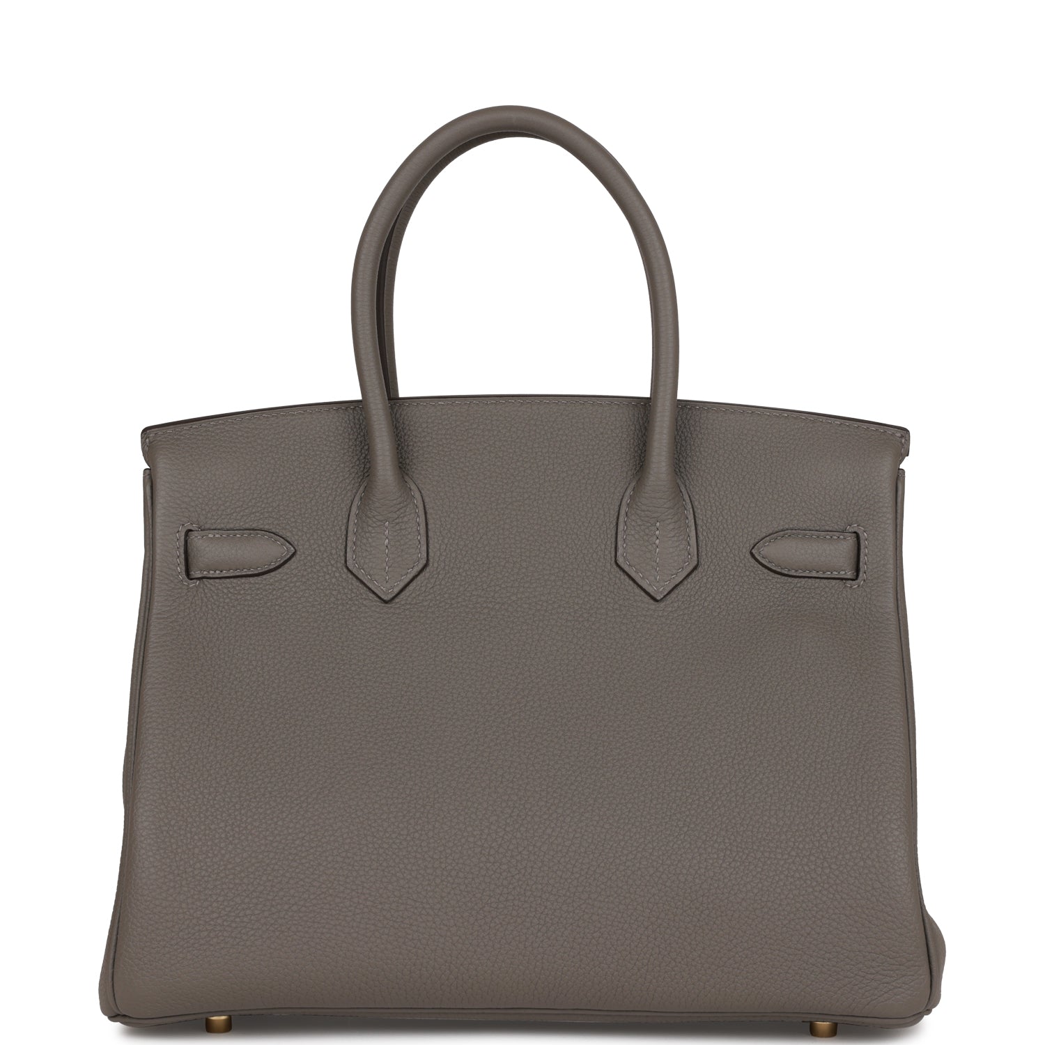 Hermes Birkin Gris Meyer Togo Hardware Handbag Gold Travel Bag