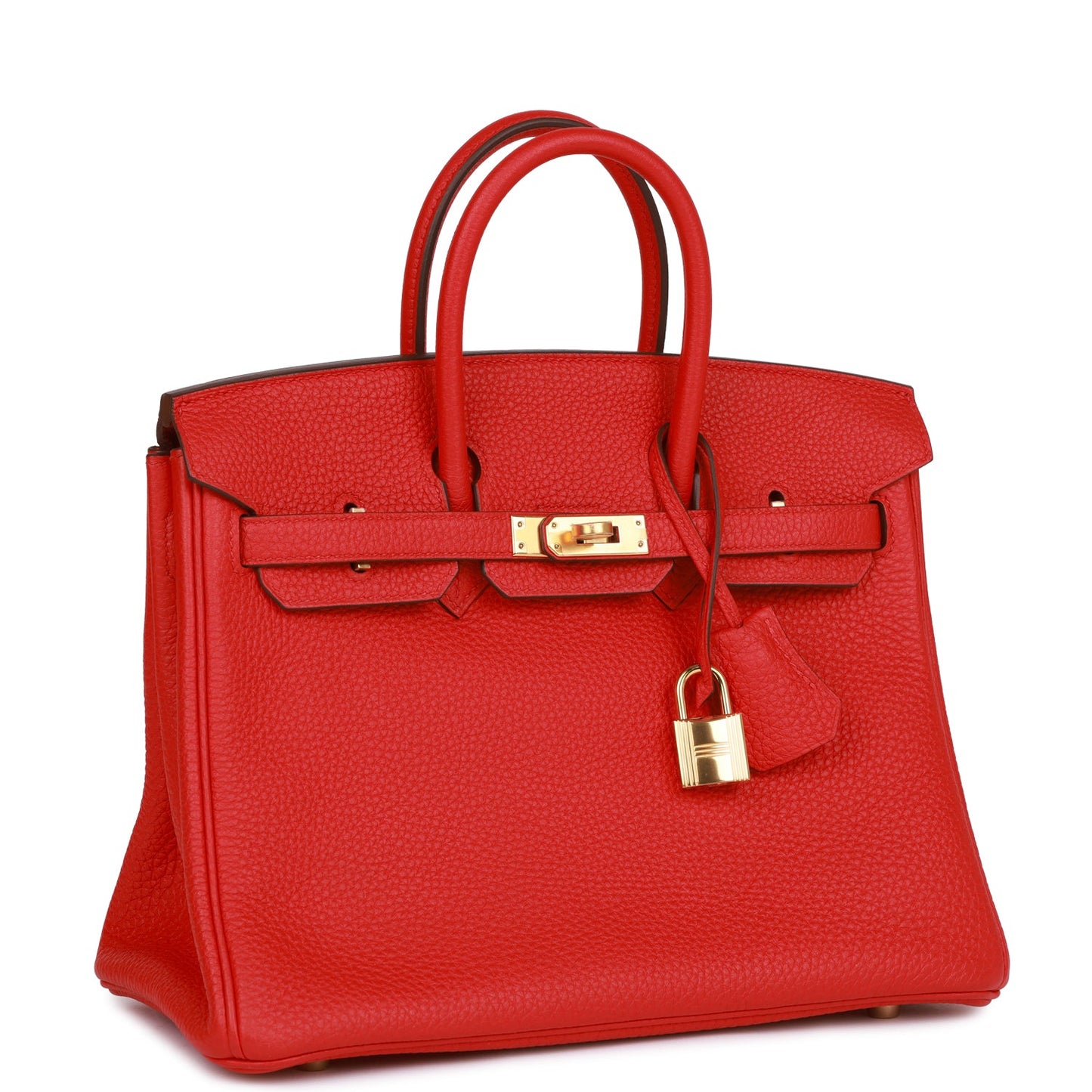 Hermes Birkin Rouge De Coeur Togo Hardware Handbag Gold Travel Bag 3