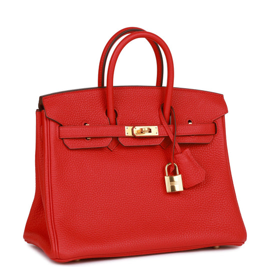 Hermes Birkin Rouge De Coeur Togo Hardware Handbag Gold Travel Bag 3