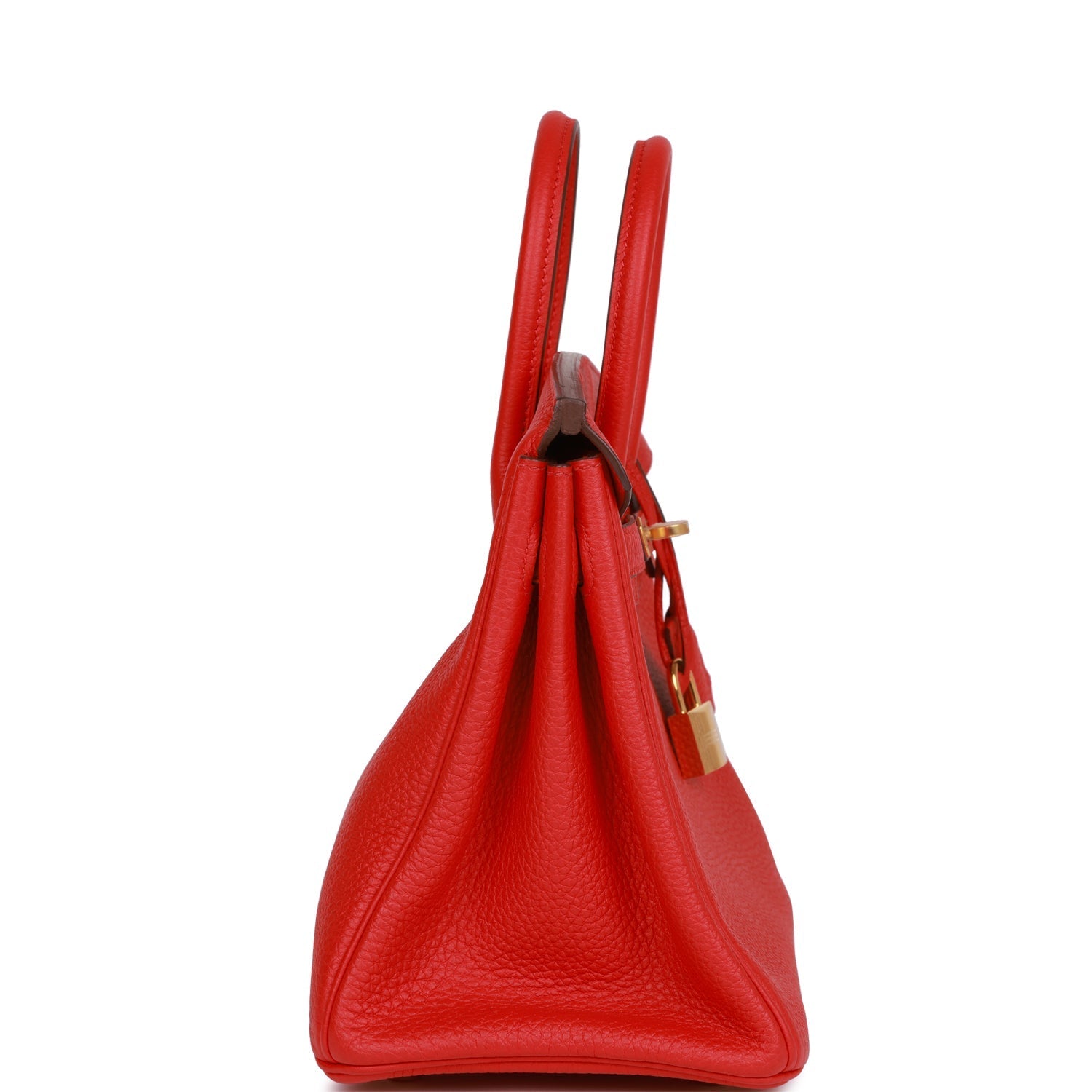 Hermes Birkin Rouge De Coeur Togo Hardware Handbag Gold Travel Bag 3