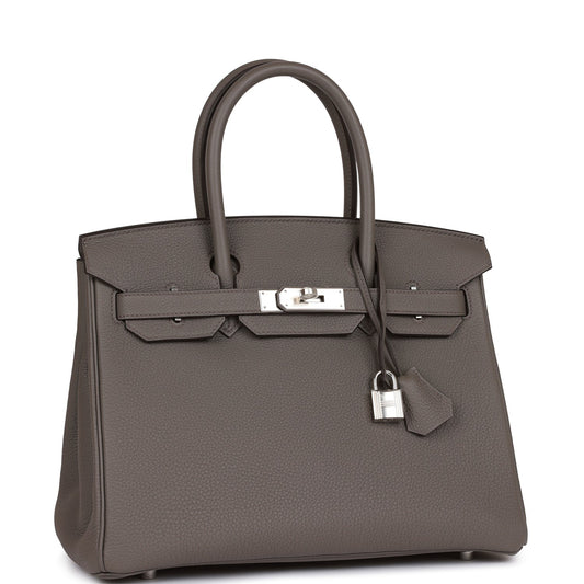 Hermes Birkin Etain Togo Palladium Hardware Handbag Travel Bag Palladium Hardware 3