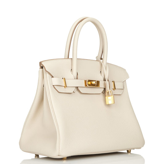 Hermes Birkin Craie Togo Hardware Handbag Gold Travel Bag Hardware 1