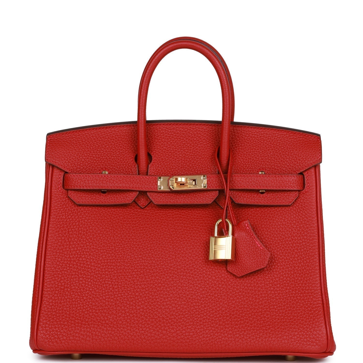 Hermes Birkin Rouge Vif Togo Hardware Handbag Gold Travel Bag Hardware 1