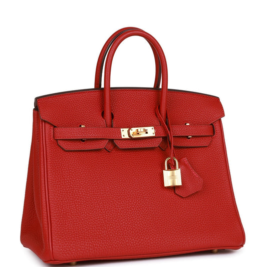 Hermes Birkin Rouge Vif Togo Hardware Handbag Gold Travel Bag Hardware 1