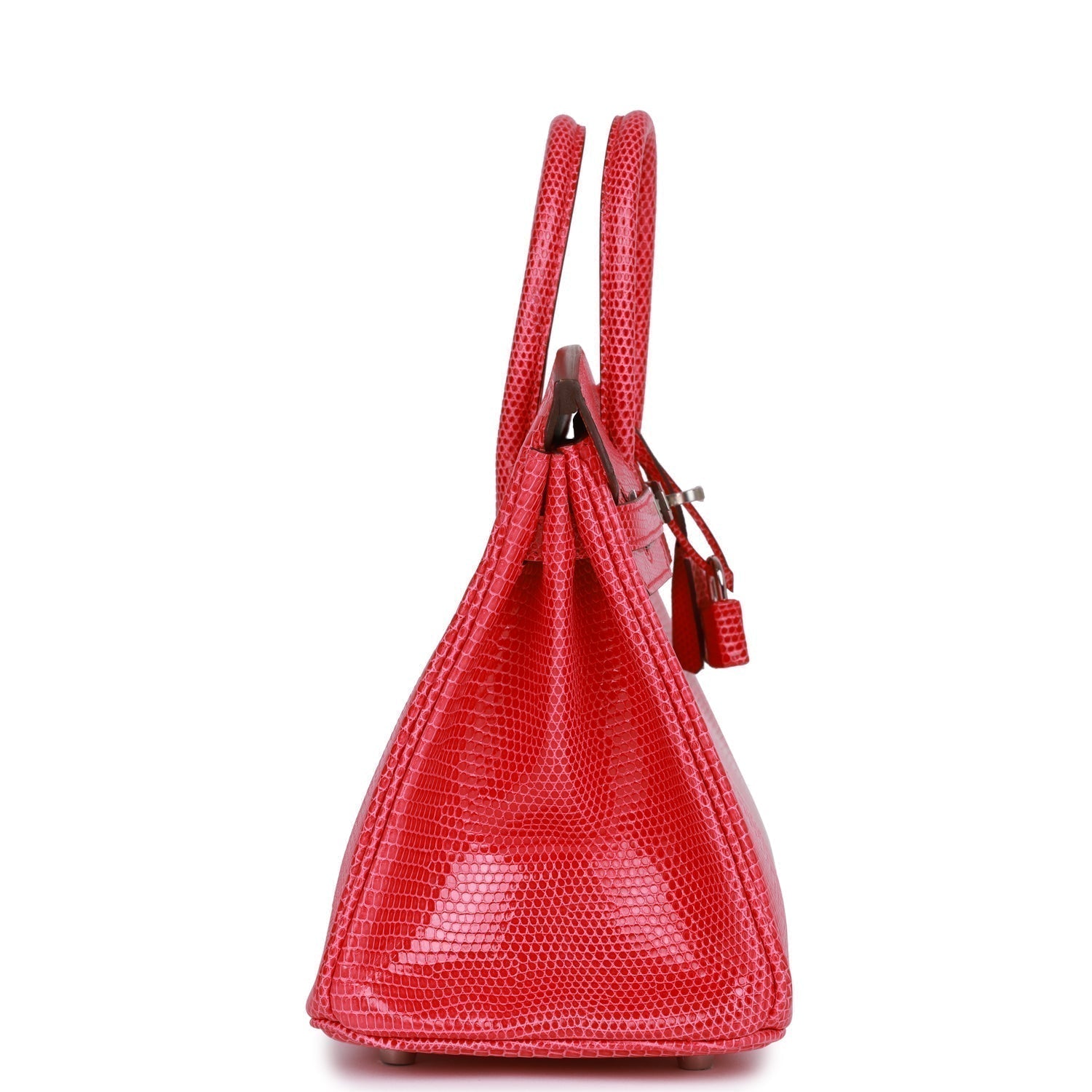 Hermes Birkin Rose Extreme Lizard Palladium Hardware Handbag Travel Bag
