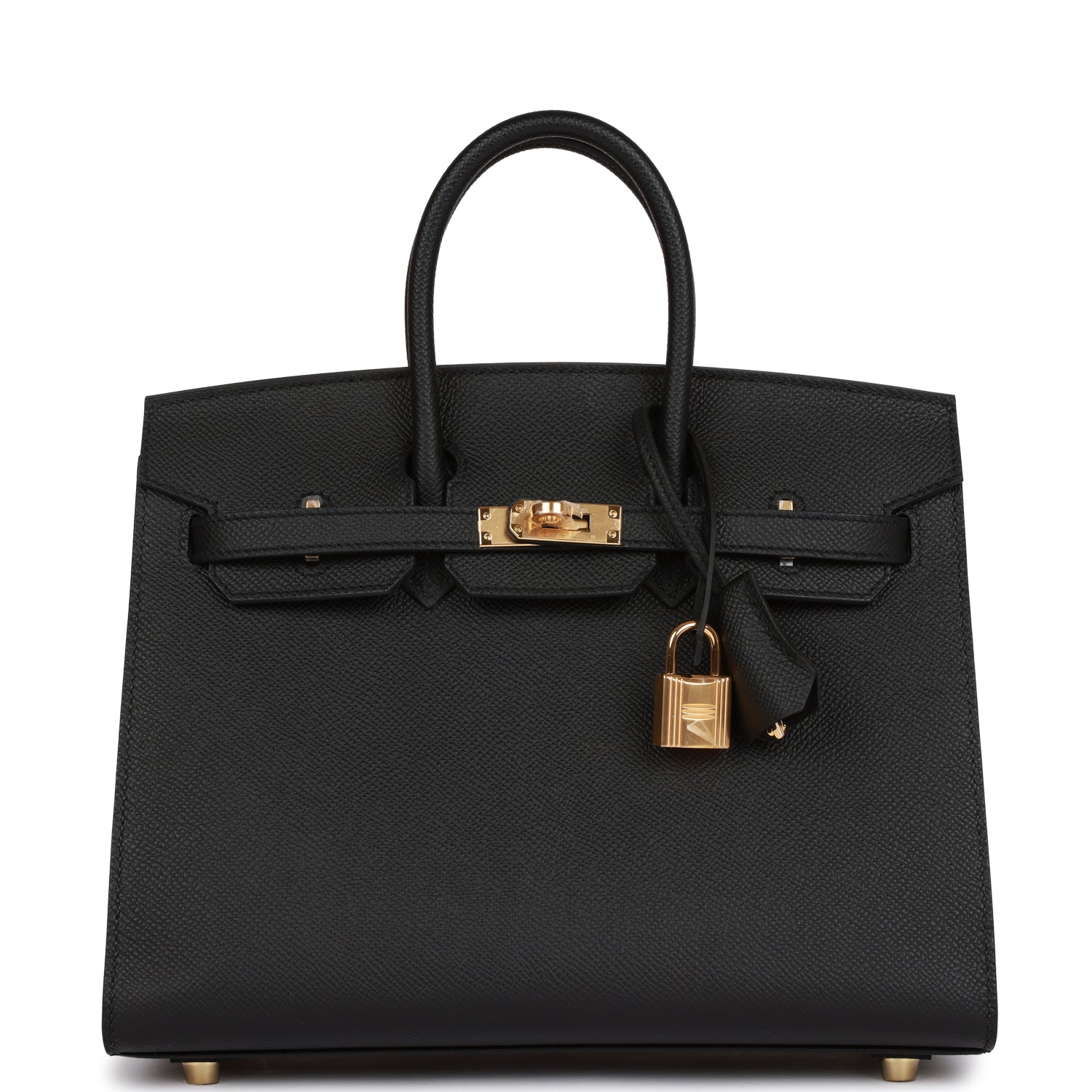 Hermes Birkin Sellier Epsom Hardware Handbag Black Gold Travel Bag Hardware 2