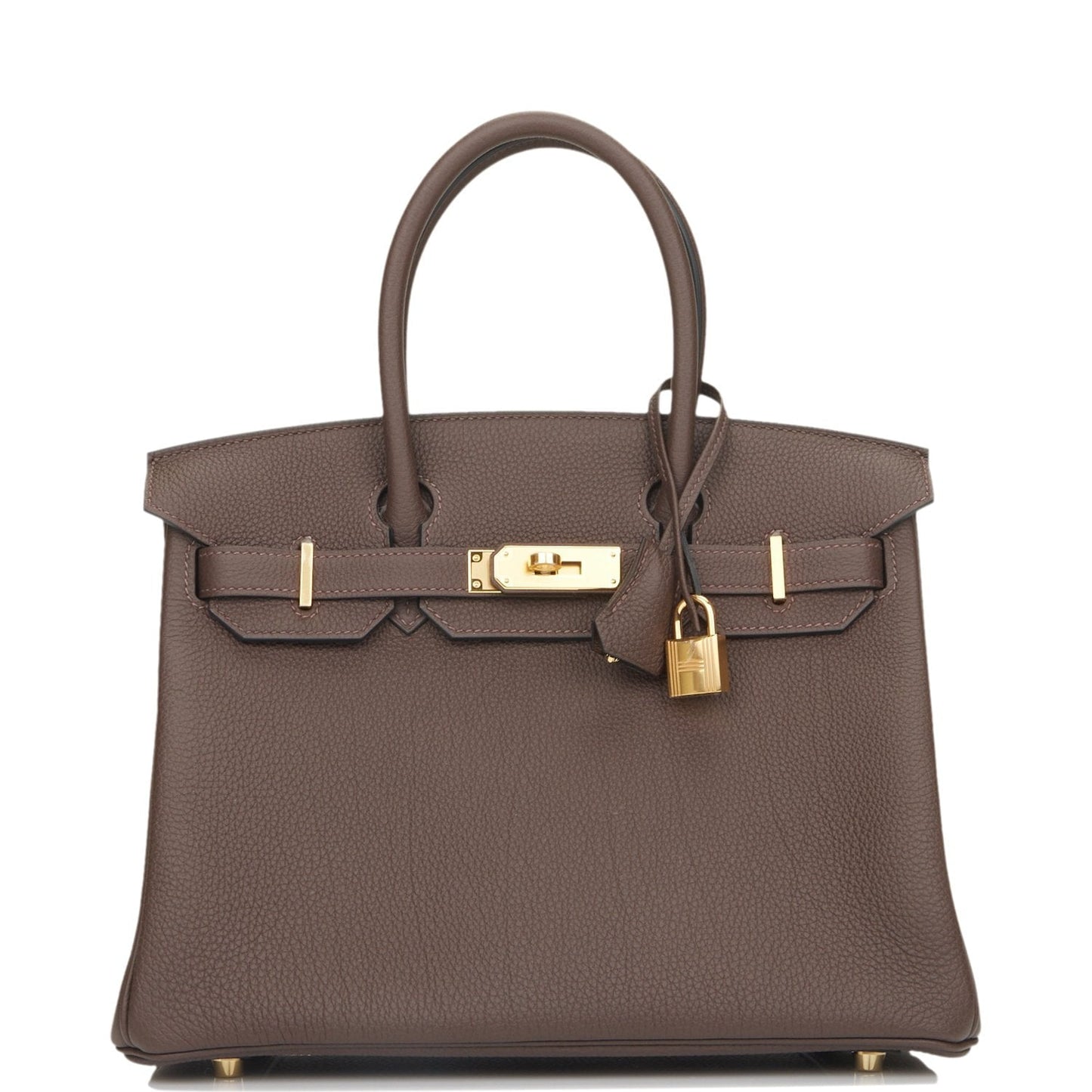 Hermes Birkin Ebene Togo Hardware Handbag Gold Travel Bag