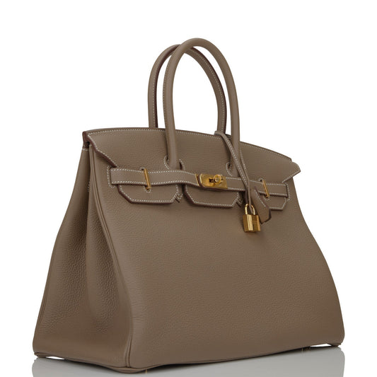 Hermes Birkin Etoupe Togo Hardware Handbag Gold Travel Bag Hardware 2
