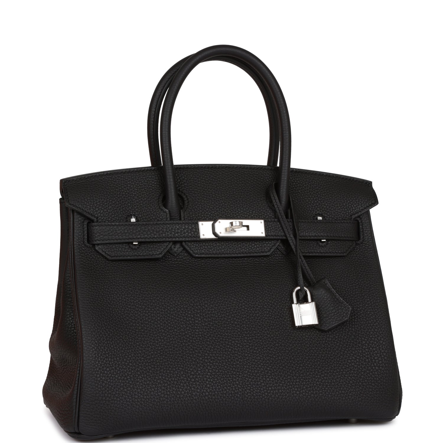 Hermes Birkin Togo Palladium Hardware Handbag Black Travel Bag Hardware 17