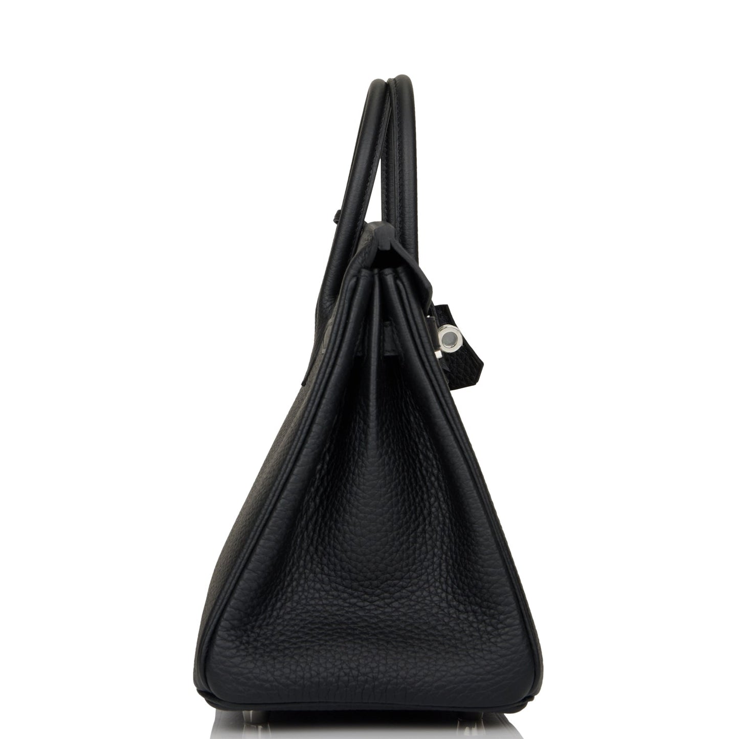 Hermes Birkin Togo Palladium Hardware Handbag Black Travel Bag 39
